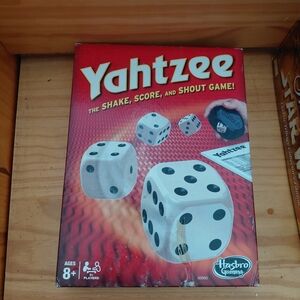 Hasbro Yahtzee Board Game - Red and White